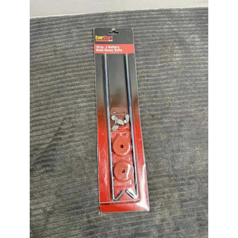 EverStart Auto 10-inch J-style battery hold-down bolt kit